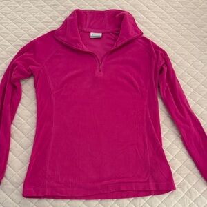 Columbia Women's Fuchsia Quarter-Zip Sweatshirt